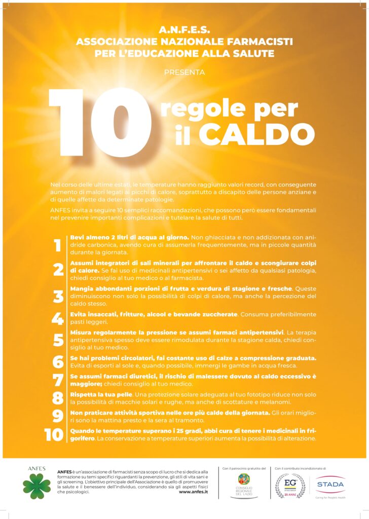 Le 10 regole per il caldo